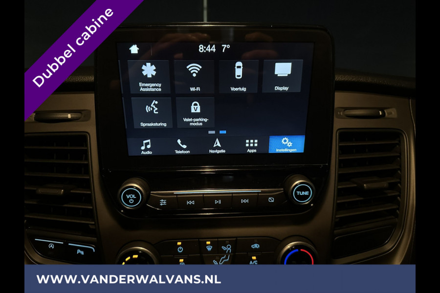 Ford Transit Custom 2.0 TDCI 131pk L2H1 Dubbele Cabine Euro6 Airco | 5-Zits | Navigatie | Camera | 2800kg Trekhaak | LED Cruisecontrol, Verwarmde voorruit, Stoelverwarming, Parkeersensoren