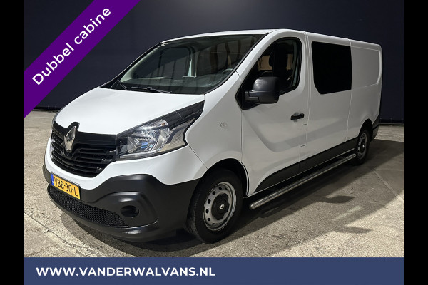 Renault Trafic 1.6 dCi 126pk L2H1 Dubbele cabine Euro6 Airco | Navigatie | Trekhaak | Cruisecontrol Parkeersensoren, Sidebars, 5-zits