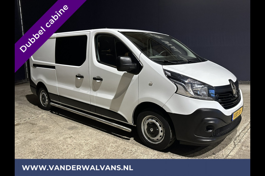 Renault Trafic 1.6 dCi 126pk L2H1 Dubbele cabine Euro6 Airco | Navigatie | Trekhaak | Cruisecontrol Parkeersensoren, Sidebars, 5-zits