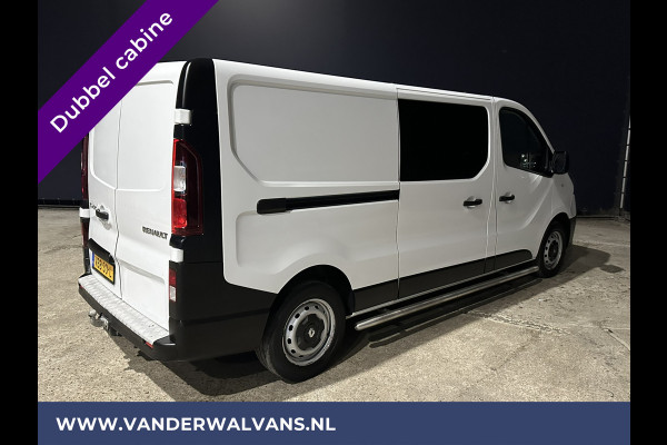 Renault Trafic 1.6 dCi 126pk L2H1 Dubbele cabine Euro6 Airco | Navigatie | Trekhaak | Cruisecontrol Parkeersensoren, Sidebars, 5-zits