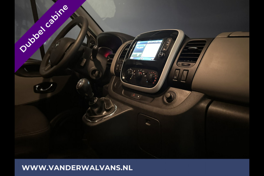 Renault Trafic 1.6 dCi 126pk L2H1 Dubbele cabine Euro6 Airco | Navigatie | Trekhaak | Cruisecontrol Parkeersensoren, Sidebars, 5-zits