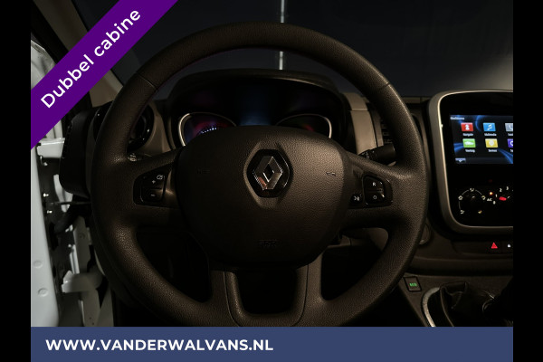 Renault Trafic 1.6 dCi 126pk L2H1 Dubbele cabine Euro6 Airco | Navigatie | Trekhaak | Cruisecontrol Parkeersensoren, Sidebars, 5-zits