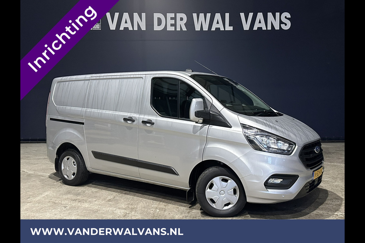 Ford Transit Custom 2.0 TDCI L1H1 inrichting Euro6 Airco | Camera | Navigatie | Apple Carplay cruisecontrol, parkeersensoren, stoelverwarming, LED, verwarmde voorruit, bijrijdersbank, achterklep