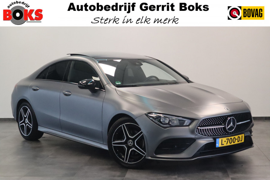 Mercedes-Benz CLA-Klasse 180 Business Solution Luxery Sfeer verlichting Panoramadak, Ambi light, Navigatie, 18LMV, Matte kleur 2 jaar garantie mogelijk* (vraag naar de voorwaarden)