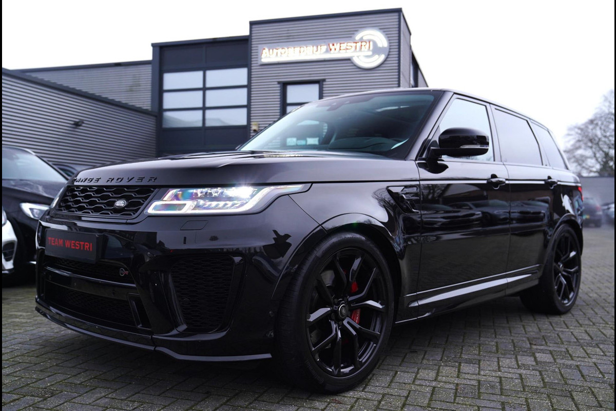 Land Rover Range Rover Sport 5.0 V8 SC SVR | Meridian | Kuipstoelen | 360 cam | Head up | Adaptieve Cruise | Luchtvering | 576PK |