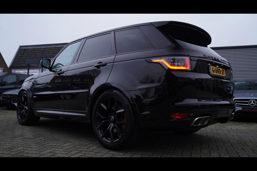 Land Rover Range Rover Sport 5.0 V8 SC SVR | Meridian | Kuipstoelen | 360 cam | Head up | Adaptieve Cruise | Luchtvering | 576PK |