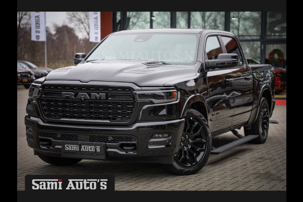 Dodge Ram 1500 LIMITED NIGHT H.O 540PK 706 Nm 2025 | XB9 | MASSAGE | BOM VOL | CREW CAB | DUBBELE CABINE | GRIJSKENTEKEN | €99950,- EXCL BTW | VOORRAAD NR 2292 - 5178