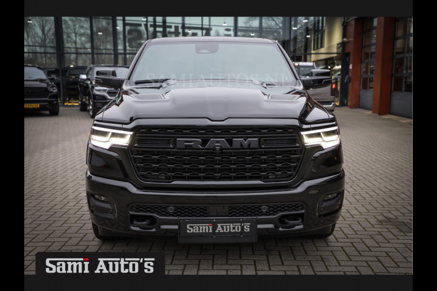 Dodge Ram 1500 LIMITED NIGHT H.O 540PK 706 Nm 2025 | XB9 | MASSAGE | BOM VOL | CREW CAB | DUBBELE CABINE | GRIJSKENTEKEN | €99950,- EXCL BTW | VOORRAAD NR 2292 - 5178