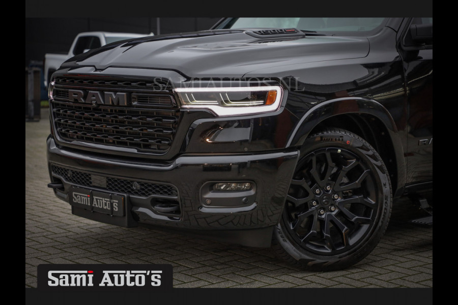 Dodge Ram 1500 LIMITED NIGHT H.O 540PK 706 Nm 2025 | XB9 | MASSAGE | BOM VOL | CREW CAB | DUBBELE CABINE | GRIJSKENTEKEN | €99950,- EXCL BTW | VOORRAAD NR 2292 - 5178