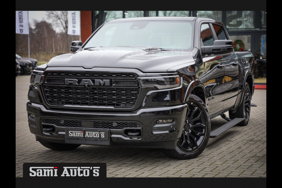 Dodge Ram 1500 LIMITED NIGHT H.O 540PK 706 Nm 2025 | XB9 | MASSAGE | BOM VOL | CREW CAB | DUBBELE CABINE | GRIJSKENTEKEN | €99950,- EXCL BTW | VOORRAAD NR 2292 - 5178