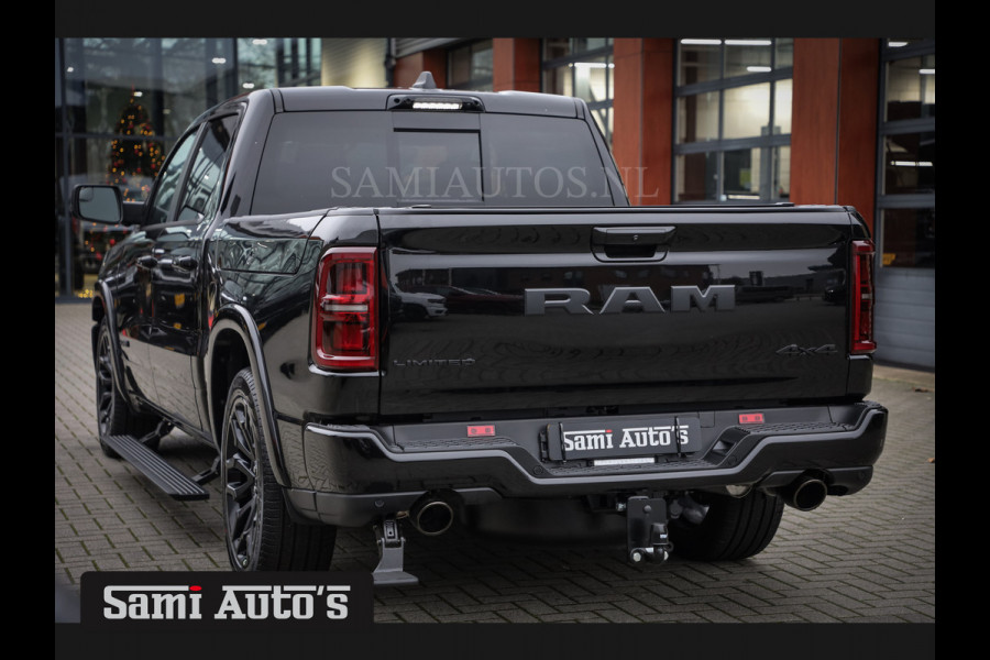 Dodge Ram 1500 LIMITED NIGHT H.O 540PK 706 Nm 2025 | XB9 | MASSAGE | BOM VOL | CREW CAB | DUBBELE CABINE | GRIJSKENTEKEN | €99950,- EXCL BTW | VOORRAAD NR 2292 - 5178