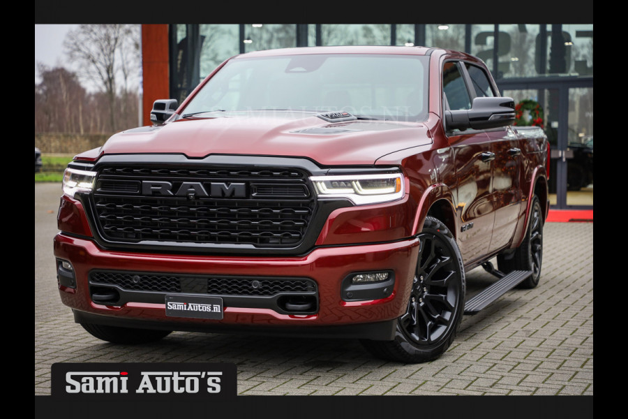 Dodge Ram 1500 LIMITED NIGHT HIGH OUTPUT 540PK 706 Nm 2025 | XB9 | MASSAGE | BOM VOL | CREW CAB | DUBBELE CABINE | GRIJSKENTEKEN | VOORRAAD 2291 - 3485