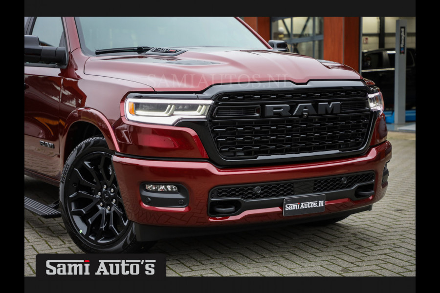 Dodge Ram 1500 LIMITED NIGHT HIGH OUTPUT 540PK 706 Nm 2025 | XB9 | MASSAGE | BOM VOL | CREW CAB | DUBBELE CABINE | GRIJSKENTEKEN | VOORRAAD 2291 - 3485