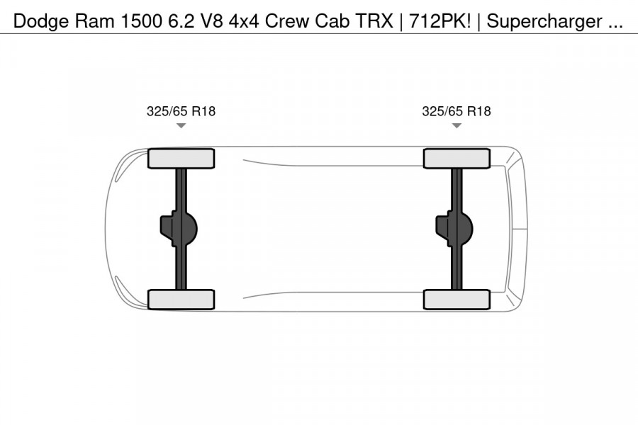 Dodge Ram 1500 6.2 V8 4x4 Crew Cab TRX | 712PK! | Supercharger | LaunchControl | PANO | Nieuwstaat | KANON |