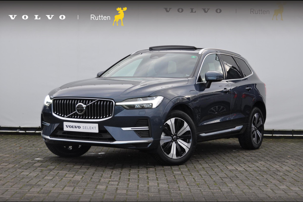 Volvo XC60 T6 350PK Long Range AWD Plus Bright / Adaptieve cruise control / Pilot Assist / 360 Camera / Panoramisch schuif-kantel dak / Lederen bekleding / Elektrisch bedienbare voorstoelen met geheugen / Stoelverwarming voor en achter / Apple Carplay /