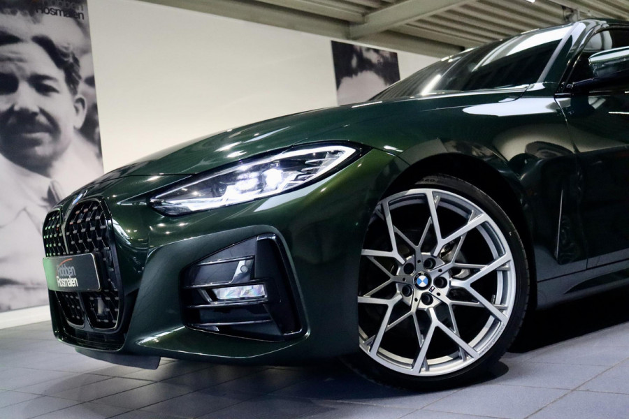 BMW 4 Serie Coupé 420i M Performance 20”|OpenDK|ACC|Sfeer|GROEN