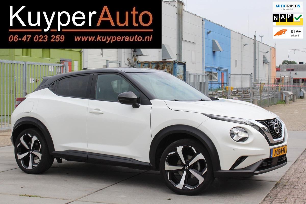 Nissan Juke 1.0 DIG-T Tekna 1E EIG RONDOM CAMERA BOSE KEYLESS HALF LEDER NAVI VOL OPTIES