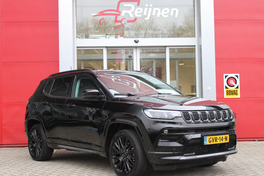 Jeep Compass 4xe SUMMIT 240PK PHEV AUTOMAAT | NAVIGATIE 10,25 "TOUCHSCREEN | APPLE CARPLAY/ANDROID AUTO | 360° CAMERA | DAB+ RADIO | CLIMATE CONTROL | 19"GLOSS BLACK LICHTMETALEN VELGEN | ADAPTIVE / CRUISE CONTROL | DIGITAAL INSTRUMENTENPANEEL | LEDEREN BEKLEDING | STOELVERWARMING / STOELKOELING | ELEKTRISCH VERSTELBARE BESTUURDERSSTOEL MET GEHEUGEN / BIJRIJDERSTOEL ELEKTRISCH VERSTELBAAR | ELEKTRISCH BEDIENBARE ACHTERKLEP | FULL LED KOPLAMPEN | LED MISTLAMPEN / BOCHTVERLICHTING | KEYLESS ENTRY & START | DRAADLOOS LADEN | DRAADLOOS APPLE CARPLAY |