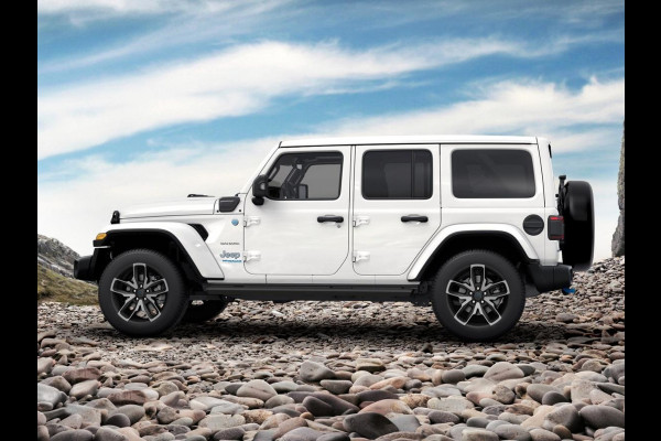 Jeep Wrangler Unlimited 4xe 380 Sahara | MY25 | Sky One-Touch Power Soft Top | 20" met M+S banden | Geel kenteken !