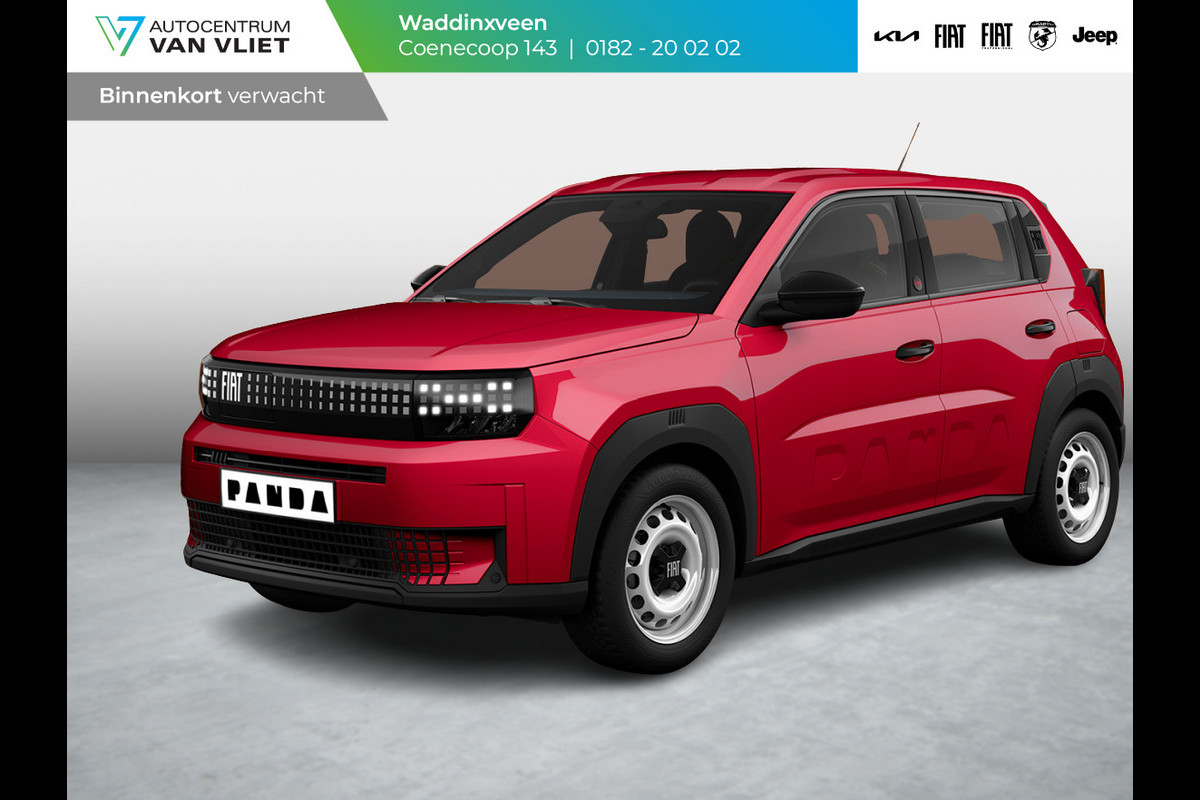 Fiat Grande Panda Red 44 kWh | Airco | Cruise | Apple Carplay | 16" | PDC