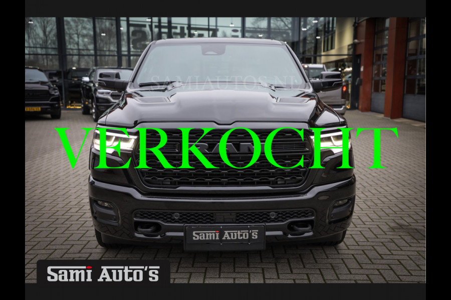 Dodge Ram 1500 LIMITED NIGHT H.O 540PK 706 Nm 2025 | MASSAGE | XB9 | BOM VOL | CREW CAB | DUBBELE CABINE | GRIJSKENTEKEN | €99950,- EXCL BTW | VOORRAAD NR 2294 - 7685