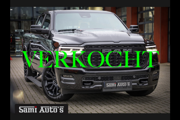 Dodge Ram 1500 LIMITED NIGHT H.O 540PK 706 Nm 2025 | MASSAGE | XB9 | BOM VOL | CREW CAB | DUBBELE CABINE | GRIJSKENTEKEN | €99950,- EXCL BTW | VOORRAAD NR 2294 - 7685