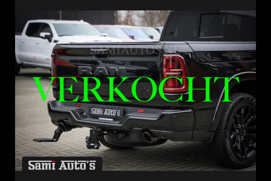 Dodge Ram 1500 LIMITED NIGHT H.O 540PK 706 Nm 2025 | MASSAGE | XB9 | BOM VOL | CREW CAB | DUBBELE CABINE | GRIJSKENTEKEN | €99950,- EXCL BTW | VOORRAAD NR 2294 - 7685