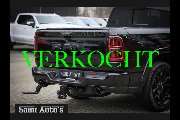 Dodge Ram 1500 LIMITED NIGHT H.O 540PK 706 Nm 2025 | MASSAGE | XB9 | BOM VOL | CREW CAB | DUBBELE CABINE | GRIJSKENTEKEN | €99950,- EXCL BTW | VOORRAAD NR 2294 - 7685