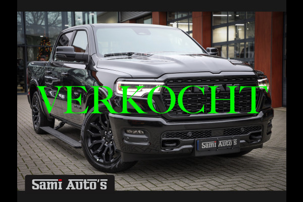 Dodge Ram 1500 LIMITED NIGHT H.O 540PK 706 Nm 2025 | MASSAGE | XB9 | BOM VOL | CREW CAB | DUBBELE CABINE | GRIJSKENTEKEN | €99950,- EXCL BTW | VOORRAAD NR 2294 - 7685