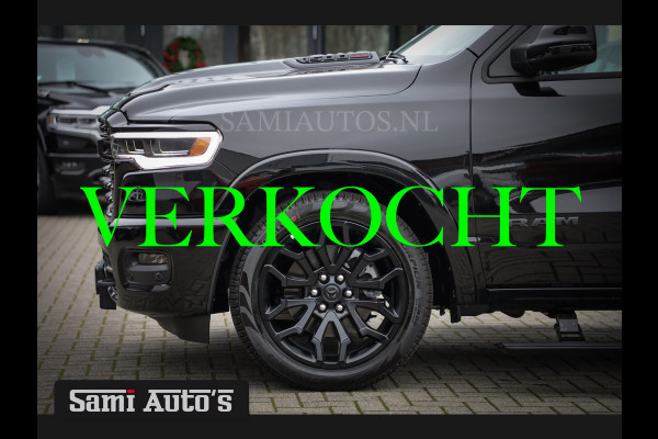 Dodge Ram 1500 LIMITED NIGHT H.O 540PK 706 Nm 2025 | MASSAGE | XB9 | BOM VOL | CREW CAB | DUBBELE CABINE | GRIJSKENTEKEN | €99950,- EXCL BTW | VOORRAAD NR 2294 - 7685