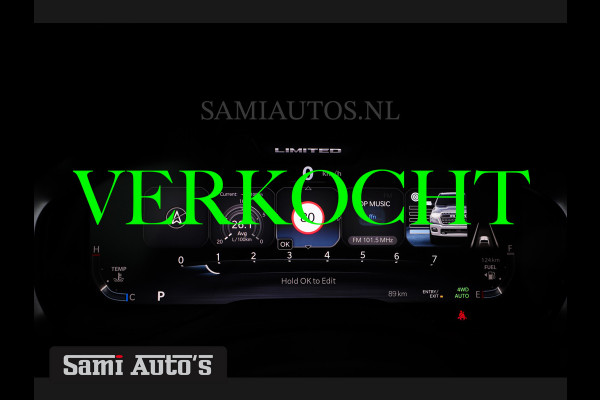 Dodge Ram 1500 LIMITED NIGHT H.O 540PK 706 Nm 2025 | MASSAGE | XB9 | BOM VOL | CREW CAB | DUBBELE CABINE | GRIJSKENTEKEN | €99950,- EXCL BTW | VOORRAAD NR 2294 - 7685