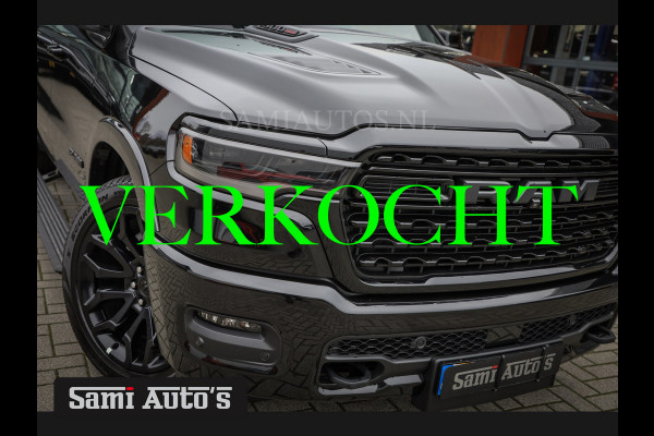 Dodge Ram 1500 LIMITED NIGHT H.O 540PK 706 Nm 2025 | MASSAGE | XB9 | BOM VOL | CREW CAB | DUBBELE CABINE | GRIJSKENTEKEN | €99950,- EXCL BTW | VOORRAAD NR 2294 - 7685