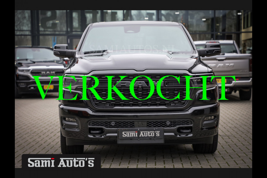 Dodge Ram 1500 LIMITED NIGHT H.O 540PK 706 Nm 2025 | MASSAGE | XB9 | BOM VOL | CREW CAB | DUBBELE CABINE | GRIJSKENTEKEN | €99950,- EXCL BTW | VOORRAAD NR 2294 - 7685