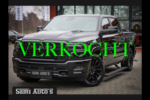 Dodge Ram 1500 LIMITED NIGHT H.O 540PK 706 Nm 2025 | MASSAGE | XB9 | BOM VOL | CREW CAB | DUBBELE CABINE | GRIJSKENTEKEN | €99950,- EXCL BTW | VOORRAAD NR 2294 - 7685