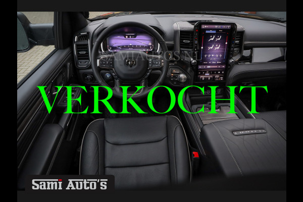 Dodge Ram 1500 LIMITED NIGHT H.O 540PK 706 Nm 2025 | MASSAGE | XB9 | BOM VOL | CREW CAB | DUBBELE CABINE | GRIJSKENTEKEN | €99950,- EXCL BTW | VOORRAAD NR 2294 - 7685