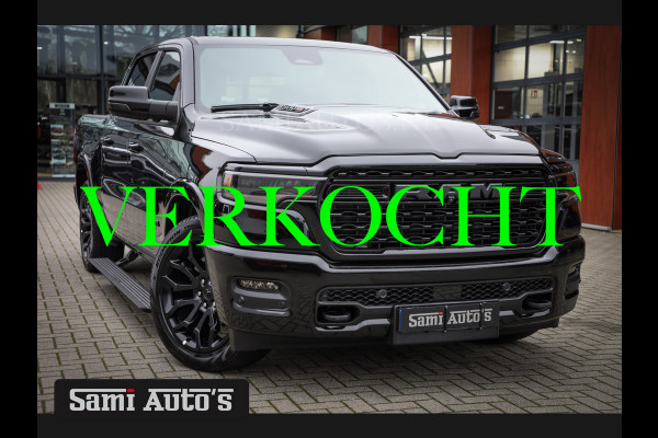 Dodge Ram 1500 LIMITED NIGHT H.O 540PK 706 Nm 2025 | MASSAGE | XB9 | BOM VOL | CREW CAB | DUBBELE CABINE | GRIJSKENTEKEN | €99950,- EXCL BTW | VOORRAAD NR 2294 - 7685