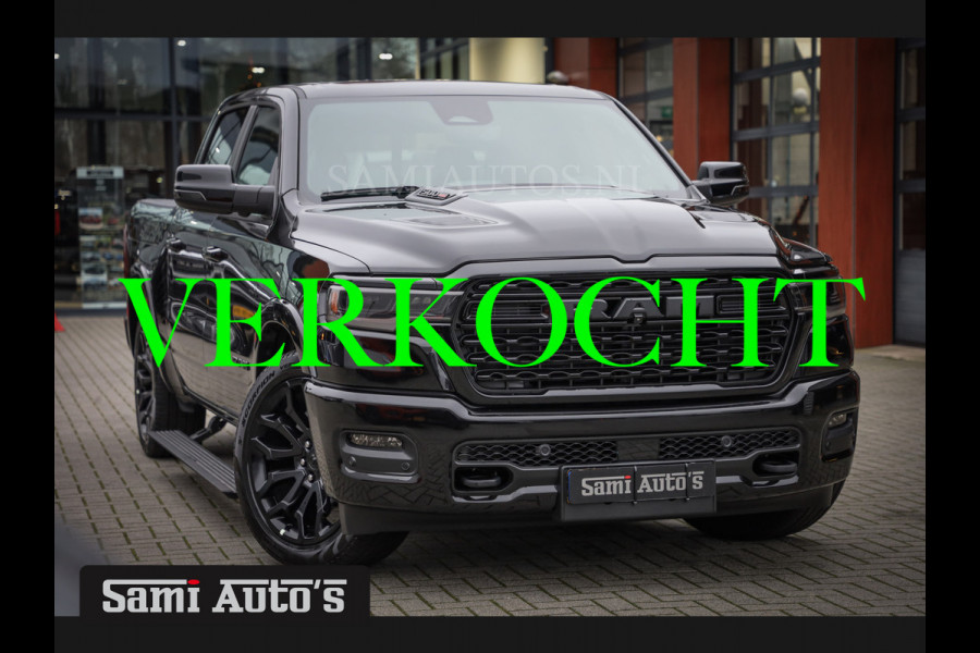 Dodge Ram 1500 LIMITED NIGHT H.O 540PK 706 Nm 2025 | MASSAGE | XB9 | BOM VOL | CREW CAB | DUBBELE CABINE | GRIJSKENTEKEN | €99950,- EXCL BTW | VOORRAAD NR 2294 - 7685