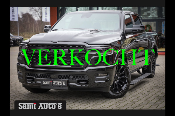 Dodge Ram 1500 LIMITED NIGHT H.O 540PK 706 Nm 2025 | MASSAGE | XB9 | BOM VOL | CREW CAB | DUBBELE CABINE | GRIJSKENTEKEN | €99950,- EXCL BTW | VOORRAAD NR 2294 - 7685