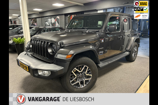 Jeep Wrangler Unlimited 4xe 380 Sahara,cabrio dak,leer,navi,camera,PHEV,alpine audio