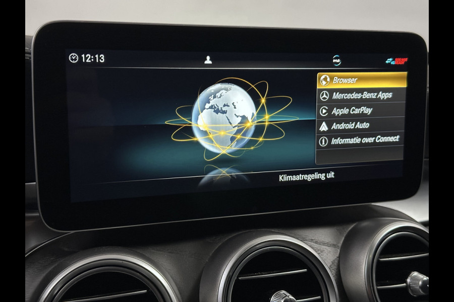 Mercedes-Benz C-Klasse Estate 300 e AMG Line Plug in Hybrid 320pk PHEV | Panodak | Luchtvering | Lederen Alcantara Sportstoelen Verwarmd | Burmester Audio | Adaptive Cruise | Navigatie | Apple Carplay |