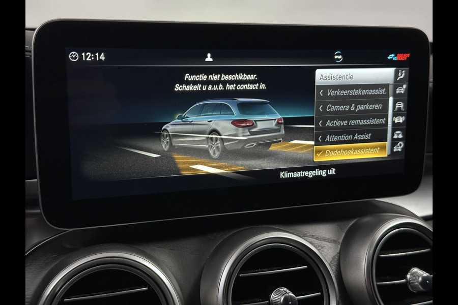 Mercedes-Benz C-Klasse Estate 300 e AMG Line Plug in Hybrid 320pk PHEV | Panodak | Luchtvering | Lederen Alcantara Sportstoelen Verwarmd | Burmester Audio | Adaptive Cruise | Navigatie | Apple Carplay |