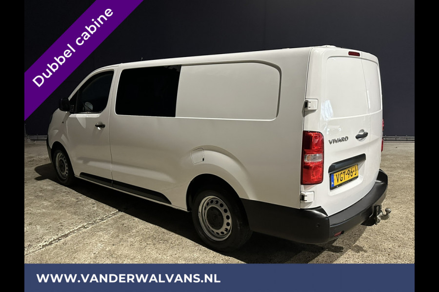 Opel Vivaro 2.0 CDTI 123pk L3H1 Dubbele cabine Euro6 Airco | 5-Zits | Camera | Navigatie 2500kg Trekhaak, Apple Carplay, Android Auto, Cruisecontrol, Parkeersensoren