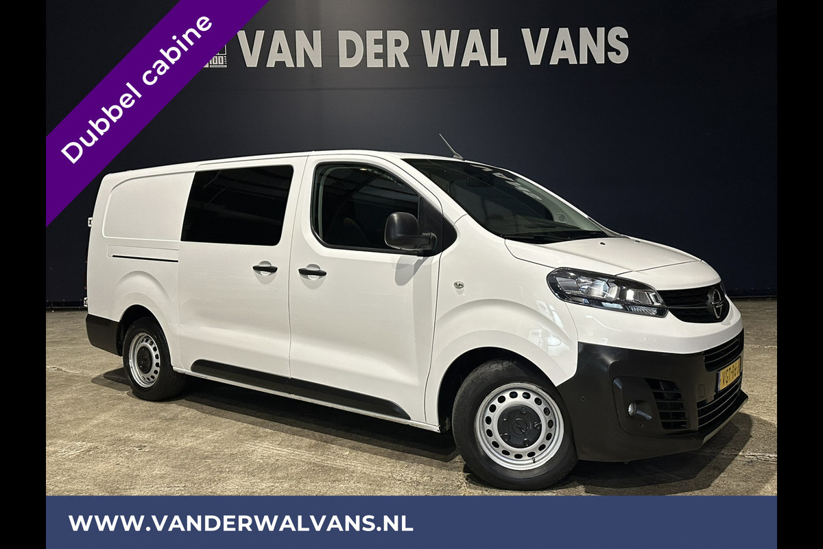 Opel Vivaro 2.0 CDTI 123pk L3H1 Dubbele cabine Euro6 ** Airco | 5-Zits | Camera | Navigatie 2500kg Trekhaak, Apple Carplay, Android Auto, Cruisecontrol, Parkeersensoren