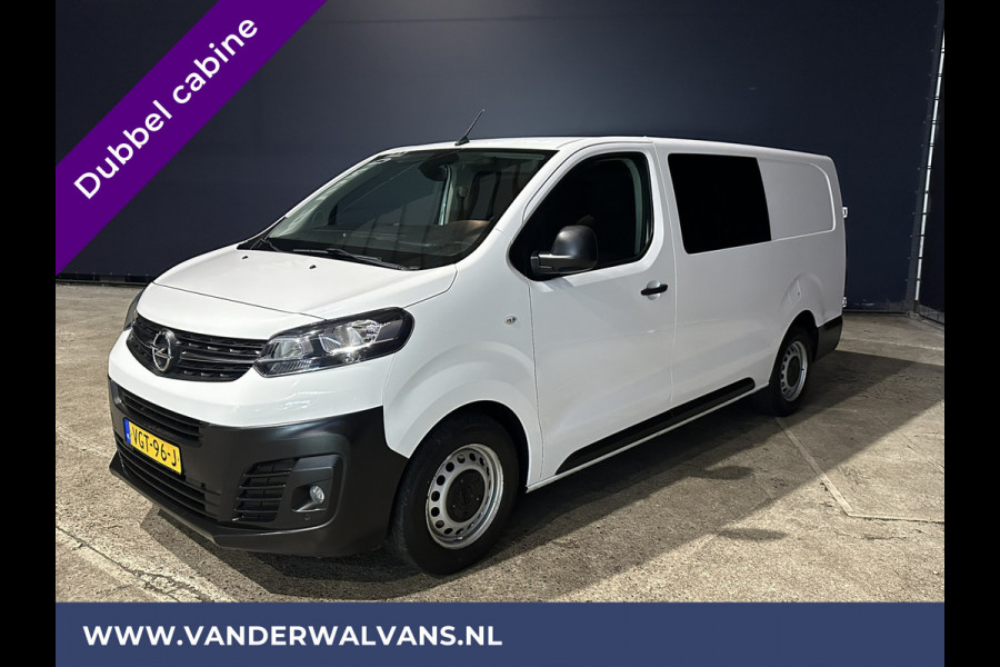 Opel Vivaro 2.0 CDTI 123pk L3H1 Dubbele cabine Euro6 Airco | 5-Zits | Camera | Navigatie 2500kg Trekhaak, Apple Carplay, Android Auto, Cruisecontrol, Parkeersensoren