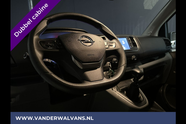 Opel Vivaro 2.0 CDTI 123pk L3H1 Dubbele cabine Euro6 Airco | 5-Zits | Camera | Navigatie 2500kg Trekhaak, Apple Carplay, Android Auto, Cruisecontrol, Parkeersensoren