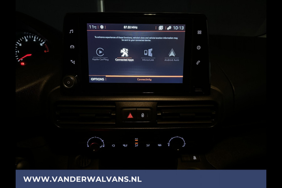 Peugeot Partner 1.5 BlueHDI 102pk L2H1 Euro6 Airco | 3-Zits | Navigatie | Apple Carplay Android Auto, Cruisecontrol, Trekhaak, Parkeersensoren, bijrijdersbank