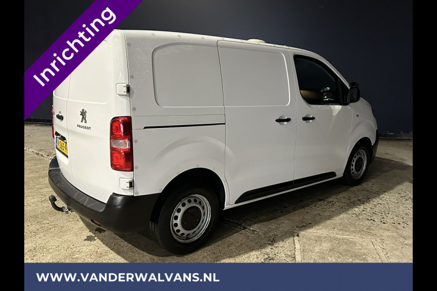 Peugeot Expert 2.0 BlueHDI 123pk **BPM VRIJ voor de Ondernemer** L1H1 inrichting Euro6 Airco | Omvormer | 2500kg Trekhaak Cruisecontrol, Parkeersensoren