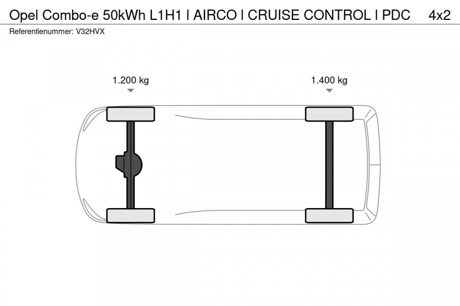 Opel Combo-e 50kWh L1H1 l AIRCO l CRUISE CONTROL l PDC