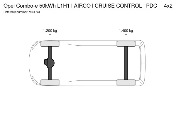 Opel Combo-e 50kWh L1H1 l AIRCO l CRUISE CONTROL l PDC