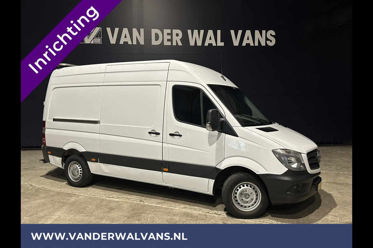 Mercedes-Benz Sprinter 316 CDI 164pk L2H2 inrichting Euro6 Airco | 2800kg Trekhaak | Cruisecontrol Parkeersensoren